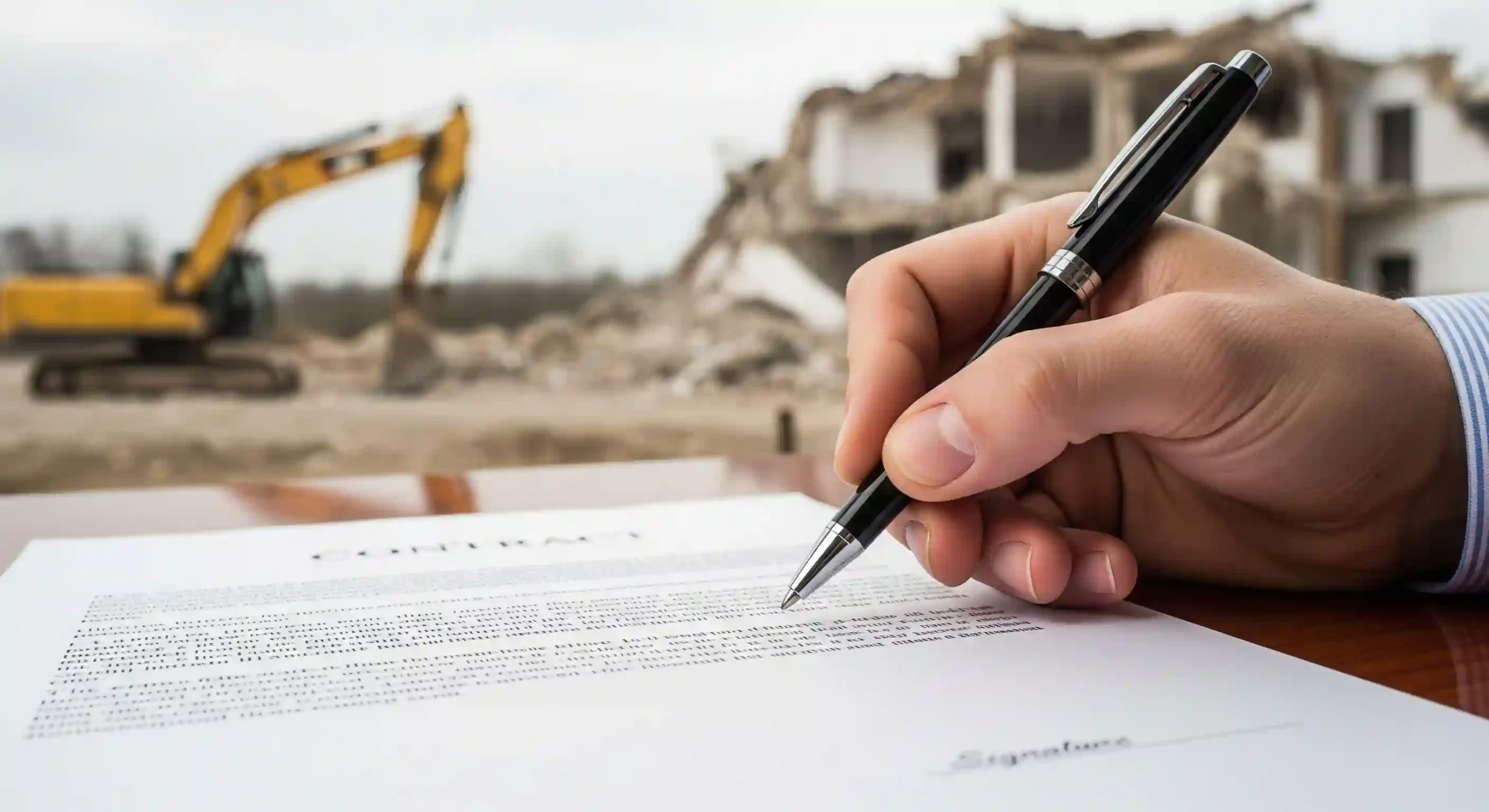 نکات حقوقی و مهم در تنظیم قرارداد فروش ضایعات ساختمانی و تخریب