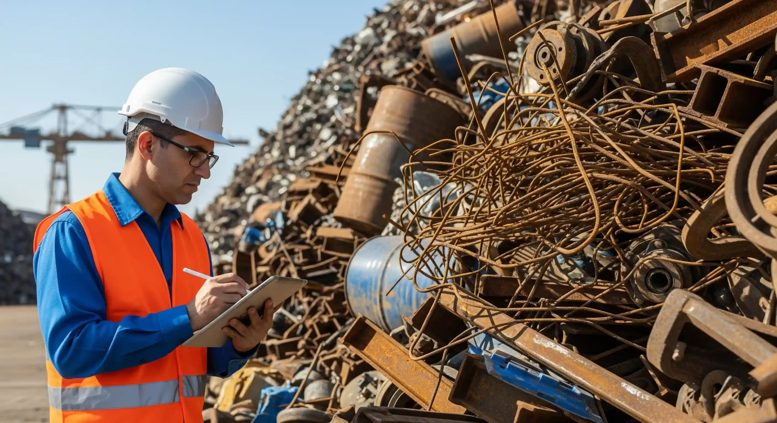 مرحله بازدید و کارشناسی فنی ضایعات قبل از شرکت در مزایده