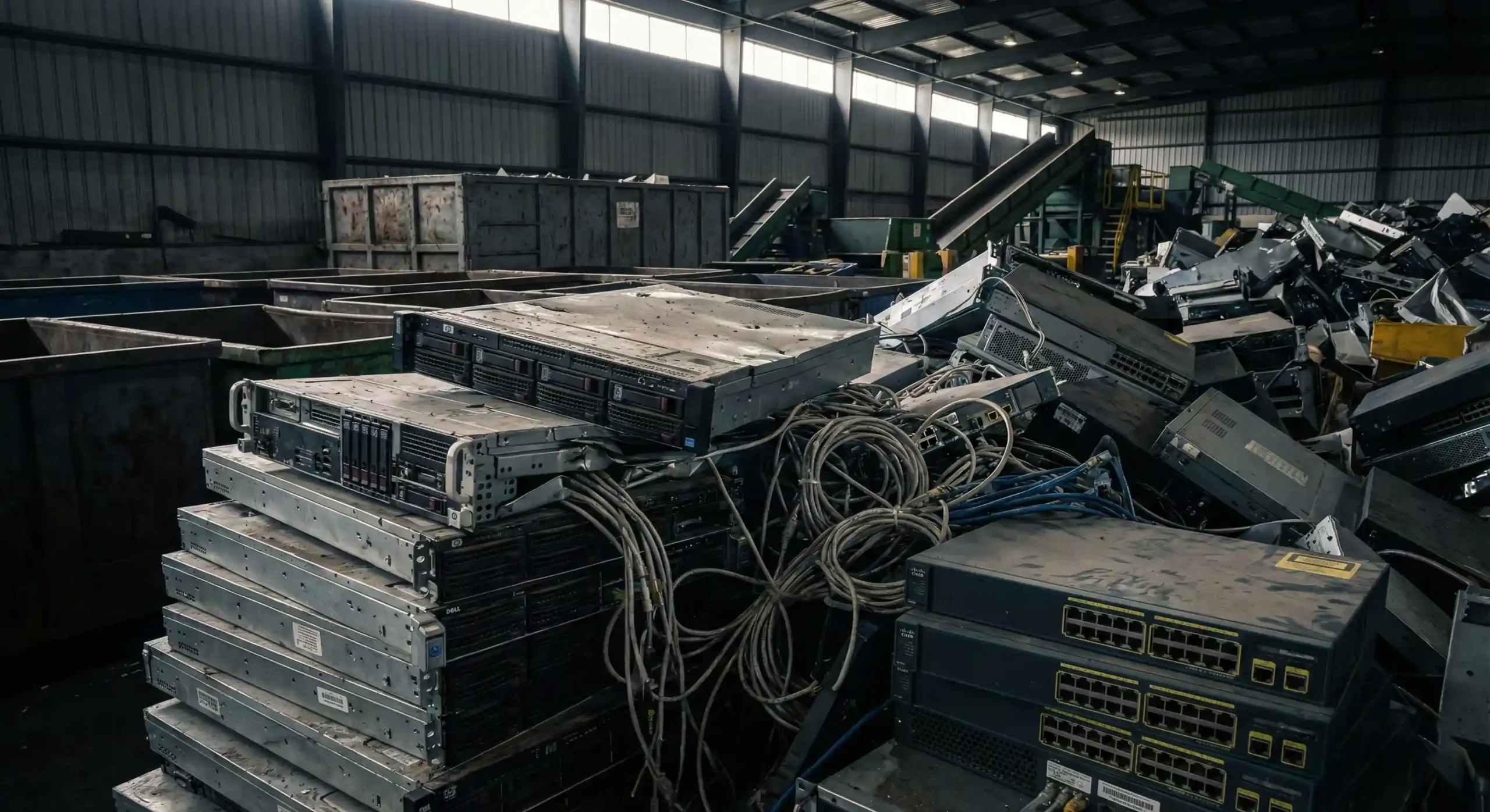 خریدار ضایعات سرور و تجهیزات شبکه و سوئیچ سیسکو در انبار ضایعات