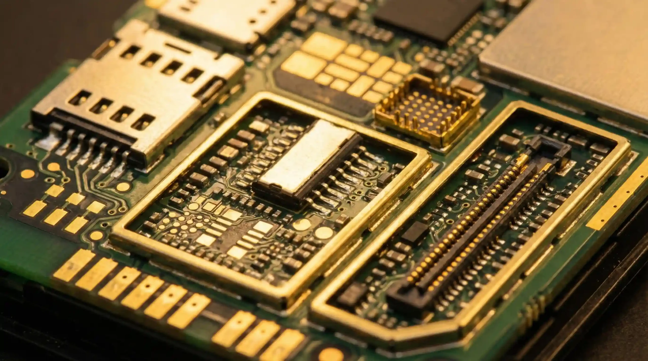 تراکم بالای طلا و قطعات ارزشمند در برد موبایل ضایعاتی