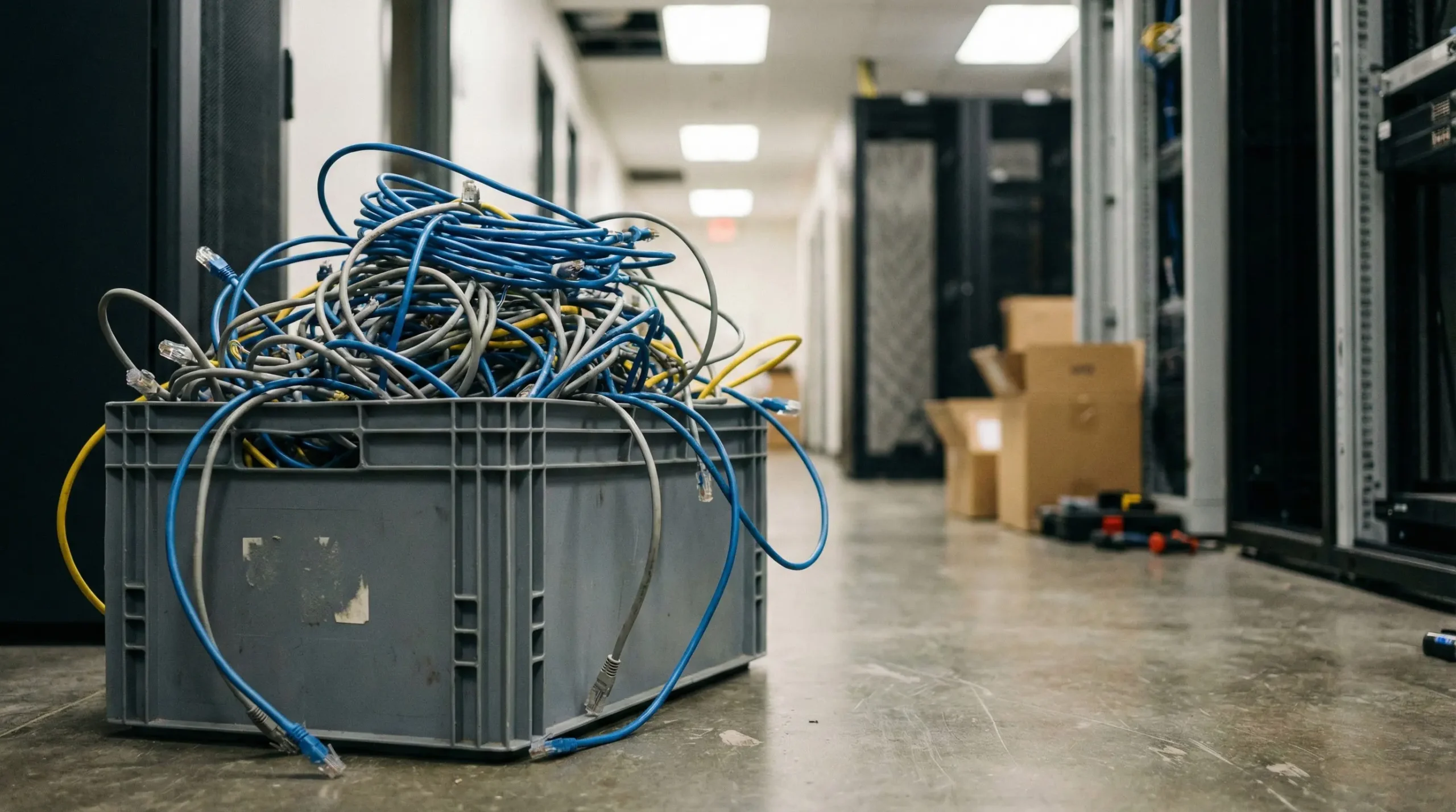 ضایعات کابل شبکه Cat6 و پچ کورد مناسب بازیافت مس