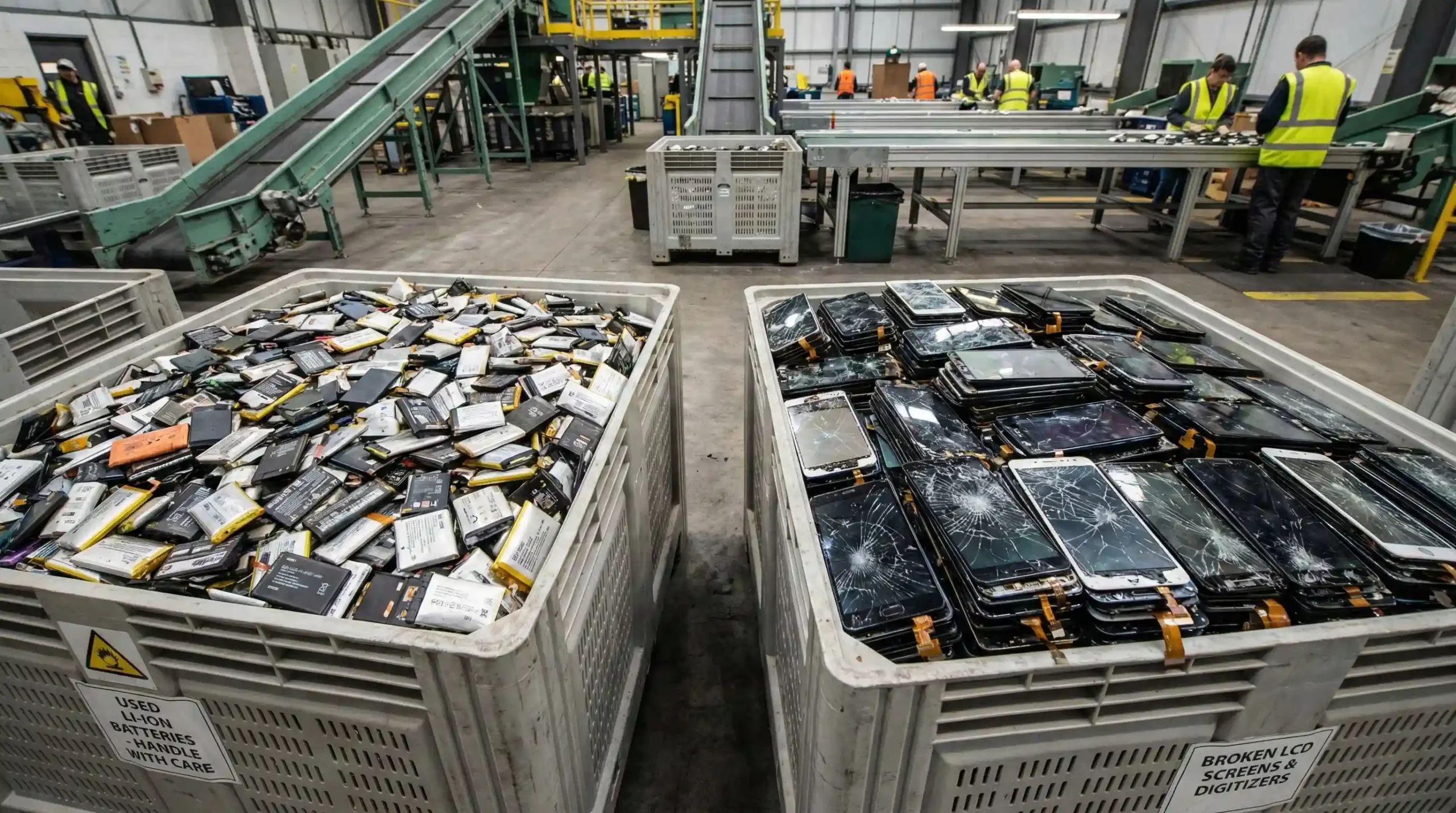 خرید ضایعات باطری لیتیومی و السیدی شکسته موبایل