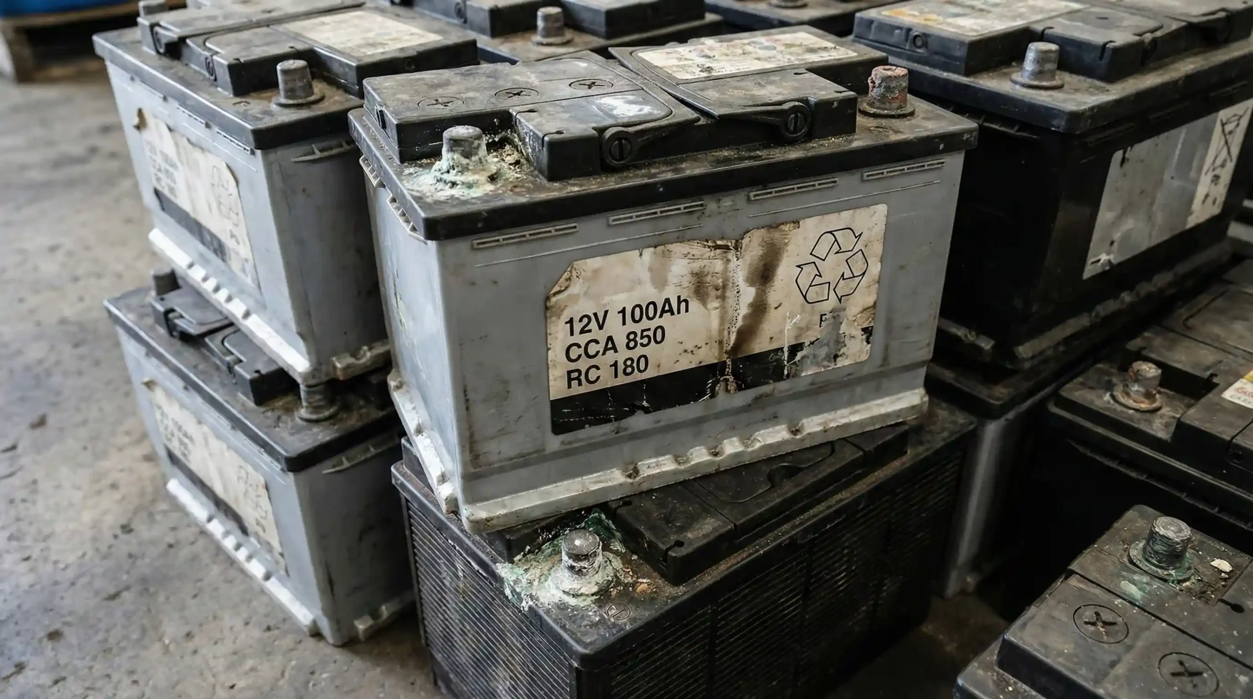 انواع باطری فرسوده خشک و اسیدی یو پی اس آماده بازیافت