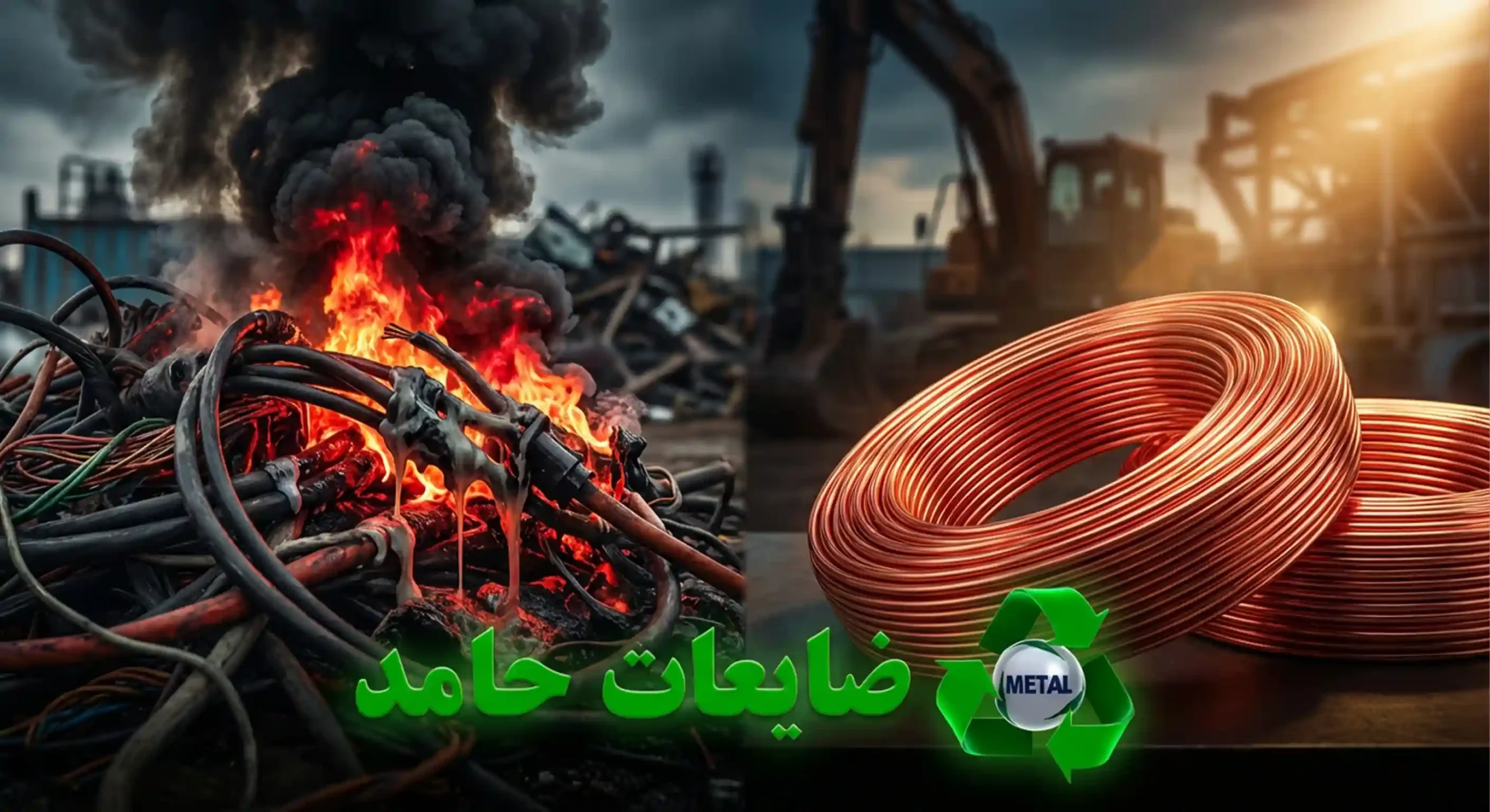 تفاوت مس سوخته و مس درخشان و خطرات دود سمی ناشی از سوزاندن کابل