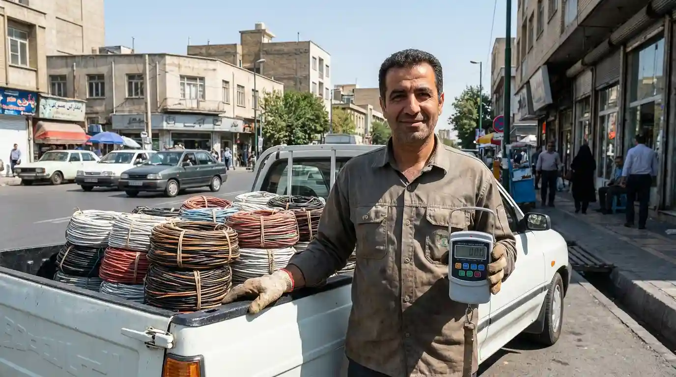 خرید و فروش ضایعات کابل و باسکول دیجیتال توسط تیم ضایعات حامد